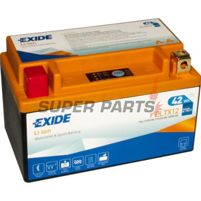 Μπαταρία -EXIDE- ELTX12, 42Wh (4Ah), 12V, Lithium-ion