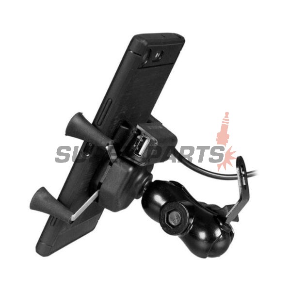 Βάση τηλεφώνου -4 RIDE- με USB φορτιστής, αντικραδασμικό - universal