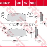 Τακάκια φρένων -TRW- MCB682, Kawasaki ER-5/ER-6, Versys, KLR, GPZ, Vulcan, Z750, Zephyr, ZR-7; Suzuki V-Strom, Bandit, GSX, GSR, SV650, Gladius, Intruder