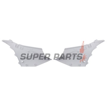 Πίσω πλαϊνά πλαστικά -POLISPORT- λευκά, YAMAHA YZ 125/250 2022-2023