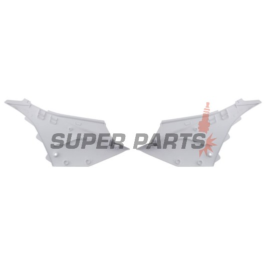 Πίσω πλαϊνά πλαστικά -POLISPORT- λευκά, YAMAHA YZ 125/250 2022-2023