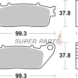 Τακάκια φρένων -BREMBO- 07HO13SP, Honda CB1000R Neo Sports Cafe, VFR1200F, VFR800F/X Crossrunner 2010-2022
