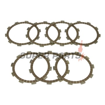 Σετ δίσκων συμπλέκτη -TRW- MCC439-7, Rieju Apache 125 (2002-2003), Yamaha DT125R/RE/MX Everts (1991-2006), TDR125 (1993-2002), YFS200 Blaster (1988-2007), YZ80/YZ85 (1995-2020)