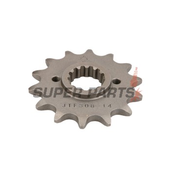 Μπροστινό γρανάζι -JT- JTF308,14, 14 δόντια, Aprilia Pegaso 650 2007-2009, Pegaso 660 2005-2009, Honda FMX 650 2004-2008, FX 650 1999-2001, NX 650 1989-1991, 1995-2001, SLR 650 1997-1998, Yamaha MT-03 660 2006-2013, XT 660 2004-2016