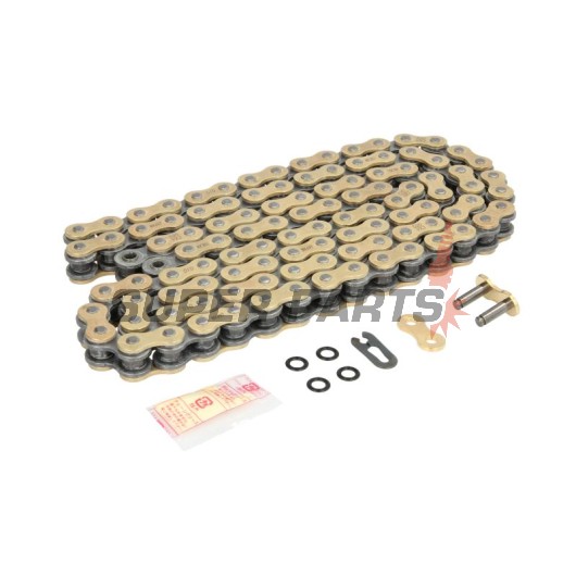 Αλυσίδα -DID- 520VX3G&B-108FB, μέγεθος 520, 108 κρίκοι, ενισχυμένη, χρυσό/μαύρη