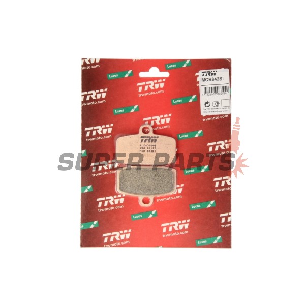 Τακάκια φρένων -TRW- MCB842SI, Husqvarna TC85 (2014-2020), KTM Freeride 250R/350/350E (2012-2017), KTM SX85/85BW (2012-2020), KTM SXS85 (2013-2014)