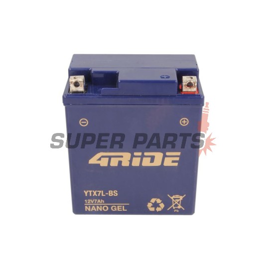 Μπαταρία -4 RIDE- YTX7L-BS 4RIDE GEL, 7Ah 12V