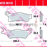 Τακάκια φρένων -TRW- MCB861SI, Can-Am Outlander 450/500/570/650/800R/1000 MAX XT DPS XMR 6x6, Renegade 500/570/1000/X XC (2012-2018)