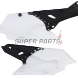 Πίσω πλαϊνά πλαστικά -POLISPORT- μαύρο/λευκό, YAMAHA WR, YZ 250/450 2014-2019