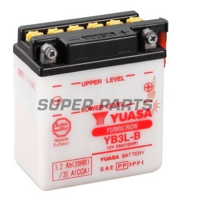 Μπαταρία -YUASA- YB3L-B, 3Ah 12V