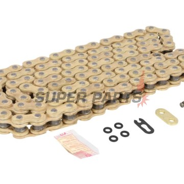 Αλυσίδα -DID- 520ZVMXG&G-114, μέγεθος 520, 114 κρίκοι, διπλό ενισχυμένη, χρυσή