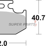 Τακάκια φρένων -BREMBO- 07SU18SD, Kawasaki KX 125/250/500, Suzuki DR 350/RM 125/250, Yamaha TT 600/WR 400F/YZ 125/250 (1990-2002)