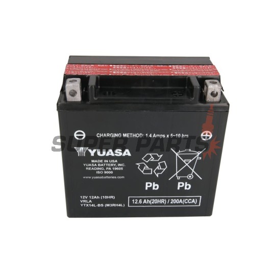 Μπαταρία -YUASA- YTX14L-BS, 13Ah 12V