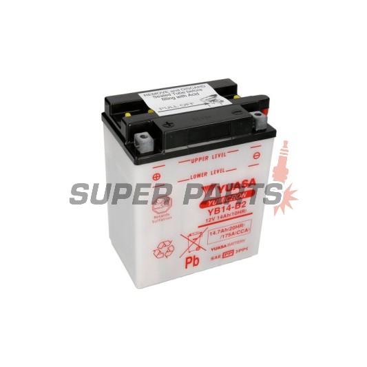 Μπαταρία -YUASA- YB14-B2, 15Ah 12V