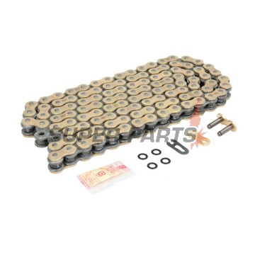 Αλυσίδα -DID- 520VX3G&B-114FB, μέγεθος 520, 114 κρίκοι, ενισχυμένη, χρυσό/μαύρη