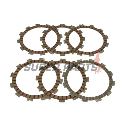 Σετ δίσκων συμπλέκτη -TRW- MCC311-6, Suzuki DR500S/600S/600R Dakar (1981-1989), LS650 Savage F/P (1986-2001)
