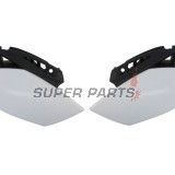 Πίσω πλαϊνά πλαστικά -POLISPORT- μαύρο/λευκό, YAMAHA YZ 250 2010-2013
