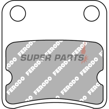 Τακάκια φρένων -FERODO- FDB2338EF, Aprilia Mana/SRV 850, Arctic Cat DVX 300, BMW C/C1 125-650, Cagiva/Daelim 50, Gilera Fuoco/GP 500-800, Honda Africa Twin/CTX/Silver Wing/Gold Wing/NC/VFR/X-ADV 400-1800, Piaggio MP3 125-500 1993-2021