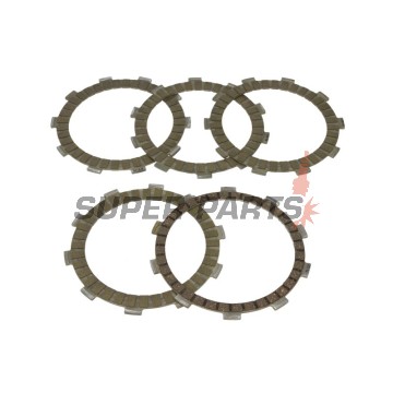 Σετ δίσκων συμπλέκτη -TRW- MCC150-5, Honda VT125C Shadow/80 km/h (1999-2007), XL125V Varadero (2001-2013)