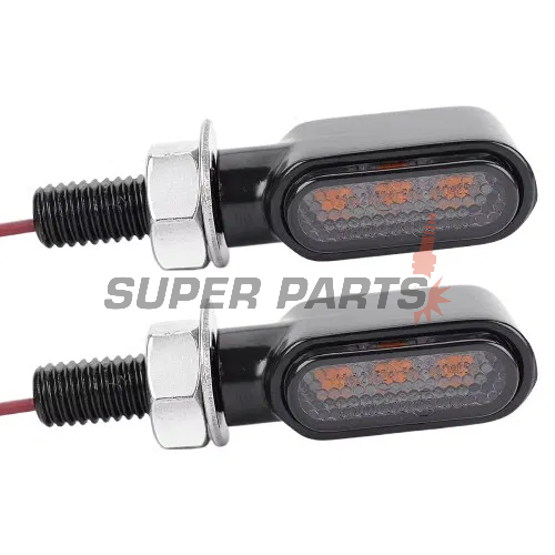 Σετ φλας -MOTORIX- μεταλλικά, LED - γενικής χρήσης