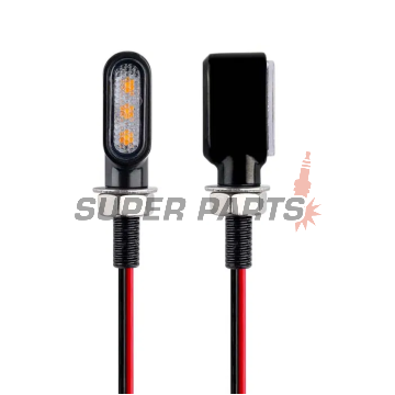Σετ φλας -MOTORIX- μεταλλικά, LED - γενικής χρήσης