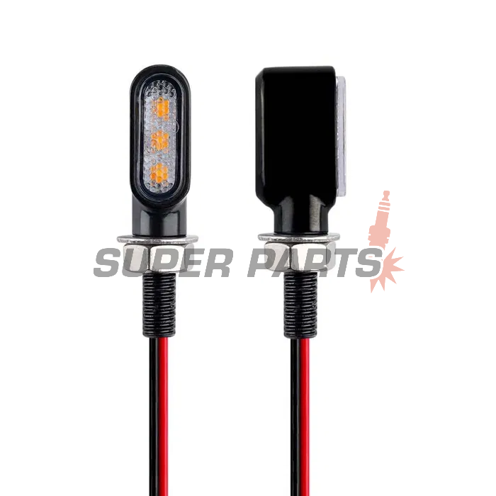 Σετ φλας -MOTORIX- μεταλλικά, LED - γενικής χρήσης