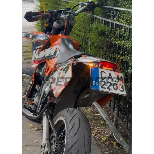 Σετ φλας -MOTORIX- μεταλλικά, LED - γενικής χρήσης