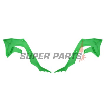 Μπροστινά πλαϊνά πλαστικά -POLISPORT- πράσινα, KAWASAKI KX 250/450 2019-2023