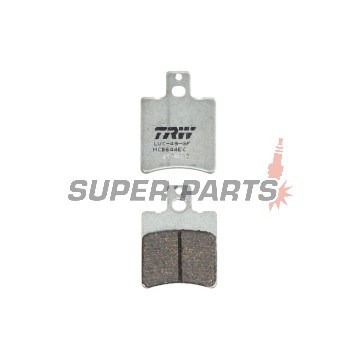 Τακάκια φρένων -TRW- MCB644EC, Aprilia AF1 (1987-1991), RS/SR/Rally (1993-2006), Tuono/SX (2004-2007); Cagiva Aletta/Elefant/Dakar (1981-2000); KTM SX 60/65 (2000-2003); MBK Booster/Nitro/Ovetto (1994-2006); Yamaha Breeze (1995-2012); Piaggio DNA/GTX/Hexa