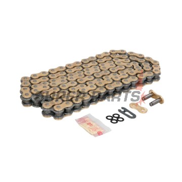 Αλυσίδα -DID- 520VX3G&B-110FB, μέγεθος 520, 110 κρίκοι, ενισχυμένη, χρυσό/μαύρη