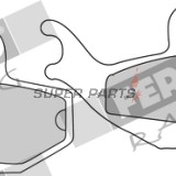 Τακάκια φρένων -FERODO- FDB677EF, Aprilia ETX125, MX50, Pegaso50/125, RS50, RX50/125, Gilera DNA50/125/180, Runner125/180, Malaguti Madison125, Piaggio GT125/250, Hexagon125, Skipper125, Sachs ZX50/125, ZZ125, Rieju RS1 50Evo