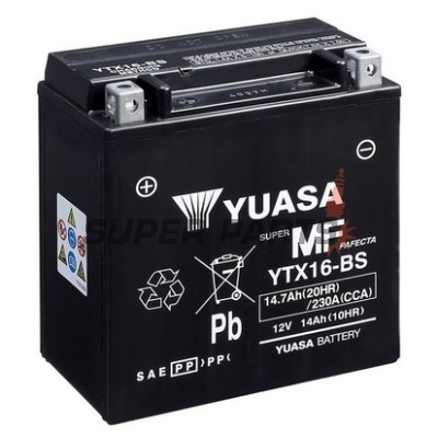Μπαταρία -YUASA- YTX16-BS, 15Ah 12V