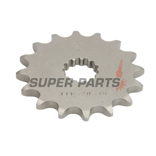 Μπροστινό γρανάζι -JT- JTF520,16, 16 δόντια, Cagiva Navigator 1000 2001-2005, Raptor 650 2001-2007, V-Raptor 650 2001-2007, Hyosung Comet 650 2006, 2010, GT 650 2004-2012, Kawasaki W 650 1999-2006, ZR 750 1991-1994, ZR-7 750 1999-2004