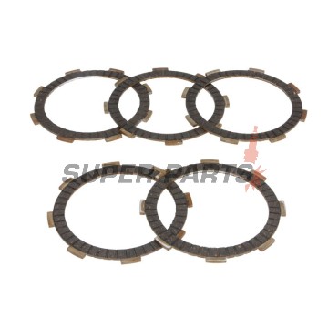 Σετ δίσκων συμπλέκτη -FERODO- FCD0101, Honda CB/CG/CBF/CR/CRF/CRM/NX/NSR/TRX/XL/XR 50-250 (1975-2008); Yamaha MT/WR/YZ/YZF-R125 50-125 (2008-2017)