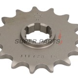 Μπροστινό γρανάζι -JT- JTF728,15, 15 δόντια, Cagiva Canyon 600 1996-1997, River 600 1995-1999, T4E 350 1987-1991, T4E 500 1987-1990, T4R 350 1987-1991, T4R 500 1987-1990, W12 350 1993-1996, W16 600 1994-1997