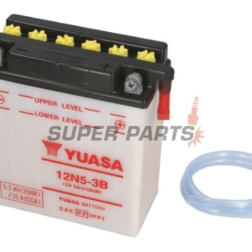 Μπαταρία -YUASA- 12N5-3B, 5Ah 12V