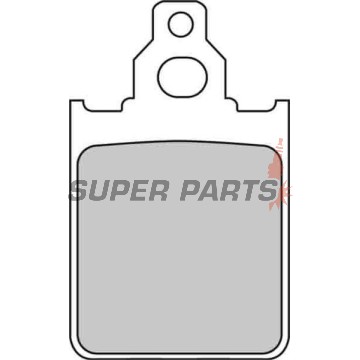 Τακάκια φρένων -FERODO- FDB784EF, Italjet Formula, LML Star, Piaggio Quartz/Skipper 50-150 1992-2009