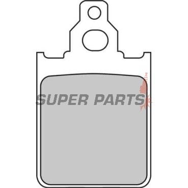 Τακάκια φρένων -FERODO- FDB784EF, Italjet Formula, LML Star, Piaggio Quartz/Skipper 50-150 1992-2009