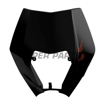 Μάσκα (χωρίς φανάρι) -POLISPORT- μαύρο, KTM XC-W 200-350 2008-2013