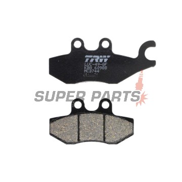 Τακάκια φρένων -TRW- MCB744, Aprilia SR, Sportcity; Derbi Boulevard; Vespa/Piaggio 946, Beverly, Carnaby, Fly, GT, GTS, GTV, Granturismo, Hexagon, Liberty, MP3, Primavera, Skipper, Sprint, Typhoon, X7, X8, X9, X10 (2000-2017)