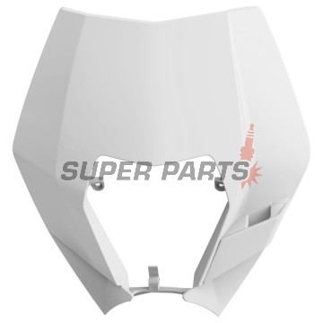Μάσκα (χωρίς φανάρι) -POLISPORT- λευκή, KTM EXC, XC-W, XCF-W 125-500 2008-2013