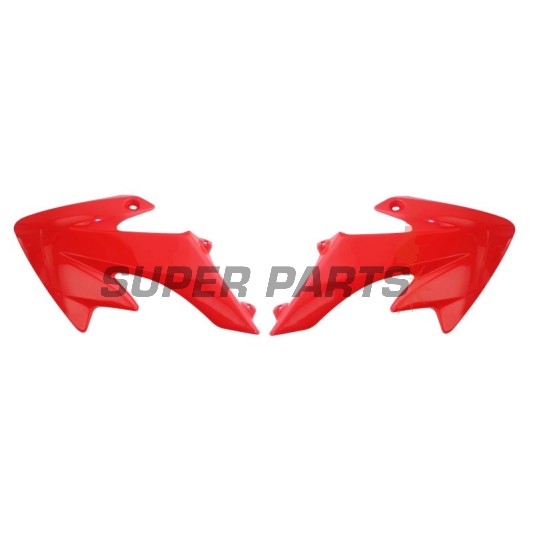Μπροστινά πλαϊνά πλαστικά -POLISPORT- κόκκινα, HONDA CRF 50 2004-2023