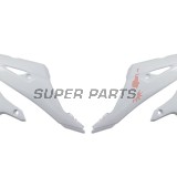 Μπροστινά πλαϊνά πλαστικά -POLISPORT- λευκά, YAMAHA YZ 125/250 2022-2023