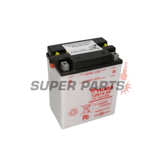Μπαταρία -YUASA- 12N14-3A, 15Ah 12V