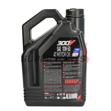 Λάδι κινητήρα -MOTUL- 300VROFF 10W50 4L 112561, 10W50, πλήρως συνθετικό + εστέρας, 4L