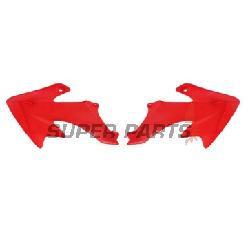 Μπροστινά πλαϊνά πλαστικά -POLISPORT- κόκκινα, HONDA CRF 50 2004-2023