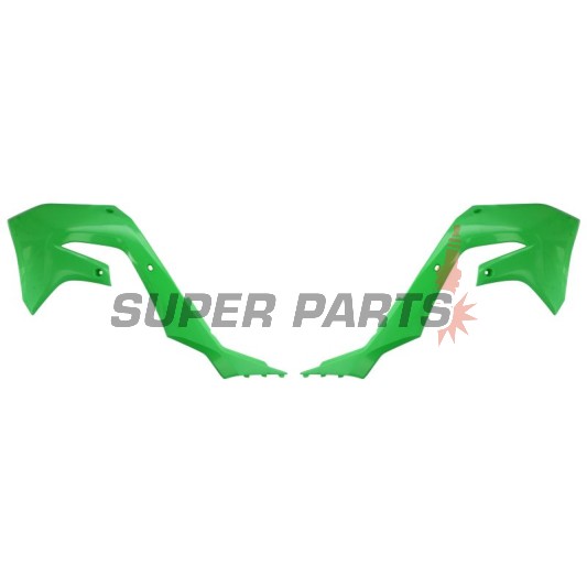 Μπροστινά πλαϊνά πλαστικά -POLISPORT- πράσινα, KAWASAKI KX 250/450 2019-2023