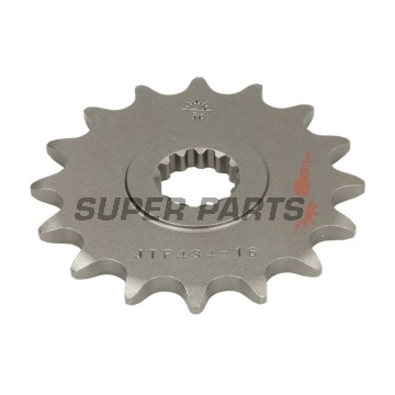 Μπροστινό γρανάζι -JT- JTF434,16, 16 δόντια, Suzuki DR 400 1980-1981, DR 500 1981-1983, GF 250 1988, GN 250 1982-1999, GZ 250 1999-2000, 2004-2012, SP 370 1979-1980, SP 400 1979, TU 250 1997-2001, 2009-2019, VL 250 2000-2007, 2012