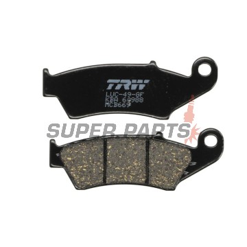 Τακάκια φρένων -TRW- MCB669, Aprilia MXV/RXV, Beta RR, Gas Gas EC/FSE/FSR/MC, Honda CR/CRF/XR/XL, Kawasaki KDX/KLX/KX, Suzuki DR-Z/RM/RM-Z, Yamaha WR/YZ/XT (1993-2020)