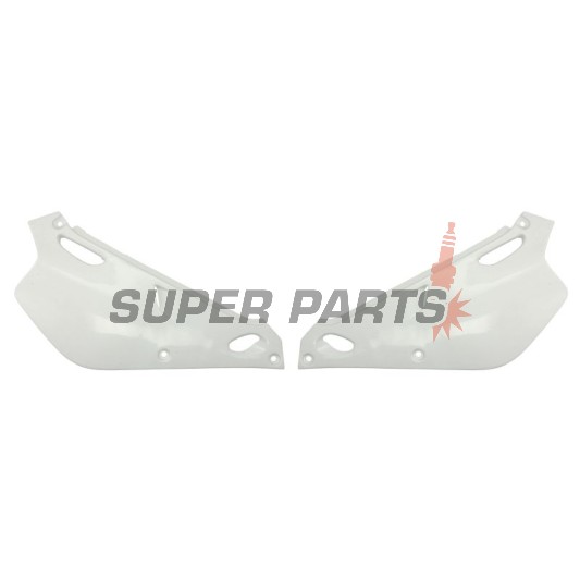 Πίσω πλαϊνά πλαστικά -POLISPORT- λευκά, YAMAHA YZ 80 1993-2001